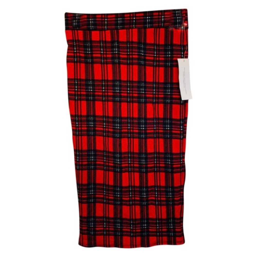 Plaid Print Skirt